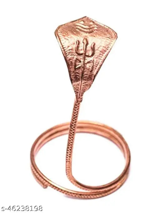 Light Weight Copper Shivling Naag, daily pooja item for worshiping snakes God, best quality product from India