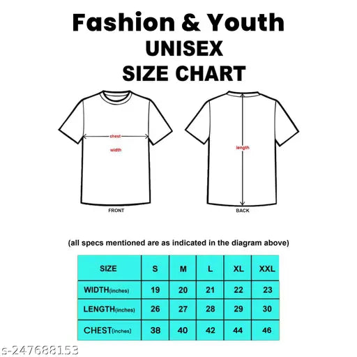 Stylish cotton printed half sleeves t-shirt, regular fit premium casual wear round neck, ideal for everyday use in various sizes from S to XXL