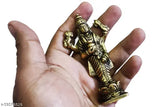 Ashtadhaatu brass Bhagwan Dhanvantri idol statue for Dhanteras pujan and home temple, 3.5 inch tall