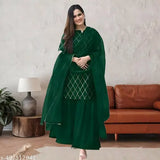 Green traditional Indian kameez and dupatta