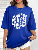 Printed oversized t-shirt for women with graphic design