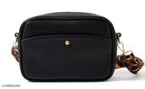 Leather camera cross-body sling bag fashionable women's handbag