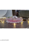 Clear glass, diamond-shaped crystal tortoise figurine for Feng Shui and home decor, symbolizing longevity, good luck, and stability. Indian origin