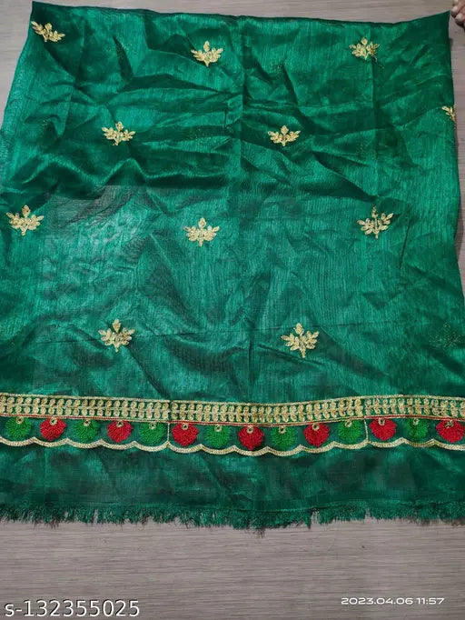 Yellow puspa 444 net saree with embellished silk blouse, traditional Indian attire for women