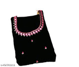 Black embellished bandhni Georgette maxi dress with mirror work, stone detailing and long sleeves
