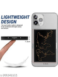 World Map Black 5-compartment Metal RFID Blocking Card Holder for Men and Women, durable and slim design