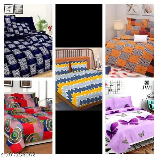 Sahaaja Traders bedding sets, king size 90x90 double beds, comforter set with matching pillowcases