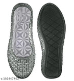 Black PU slip-on boat shoes - Black star belly pattern, Indian origin
