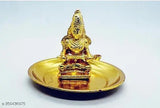 Handcrafted brass Pack of 2 sets Annapurna Devi idols, pure Ashtdhatu murti from Kashi, with 2 free Maata coins