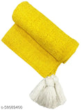 Large soft blanket, gold fringe, perfect for cozy nights in, size 140 x 170 cm