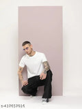 Men's white plain casual half sleeves cotton shirt, timeless sophistication and versatile essential for any outfit #MenFWear #CasualWhiteTShirt #IndianFashion
