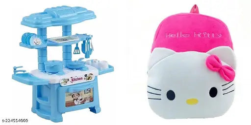 Fabric net BABY kitchen set for role play, ideal for kids aged 3 and up, compact carrier included. Perfect for active play and fun-filled hours." (124 characters)