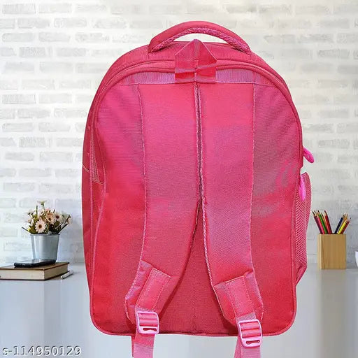 Polyester net school bag, free size, ideal for girls, Indian-made backpack