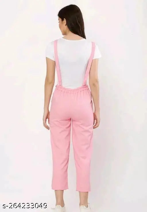 Persian pink cotton blend jumpsuit with shirt, Indian-made cat print outfit for women