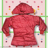 Red cotton Barbie edition baby girls jacket