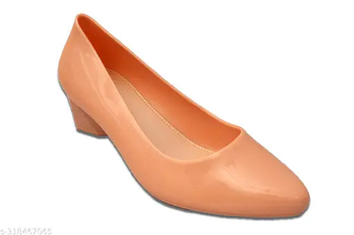 PVC peach belly women's ballerinas - elegant, comfortable, and stylish plastic footwear from FootForward