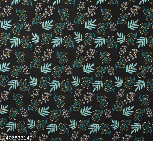 Glace cotton, botanical print, elastic fitted double bedsheet with 2 pillow covers - NEW TOWN