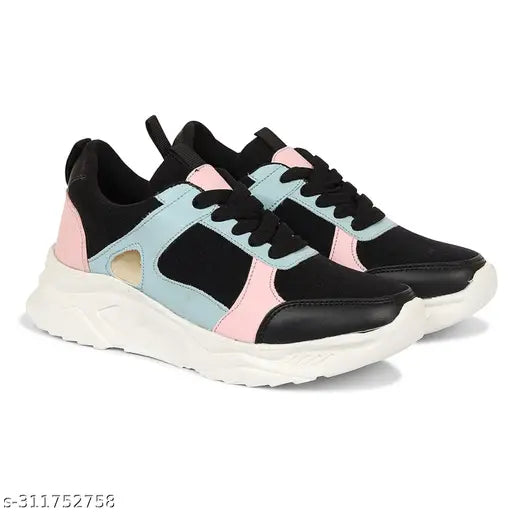 Multicolor, lightweight canvas sneakers for women & girls - Durable, non-slip, comfortable lace-up ballerinas with breathable design