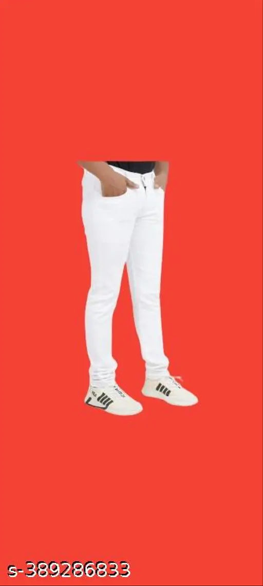 Black pearls denim jeans men's slim fit pack of 1