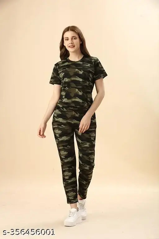 Cotton blend printed IBR track suit for women & girls, where comfort meets style, made in India