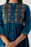 Embroidered rayon kurta