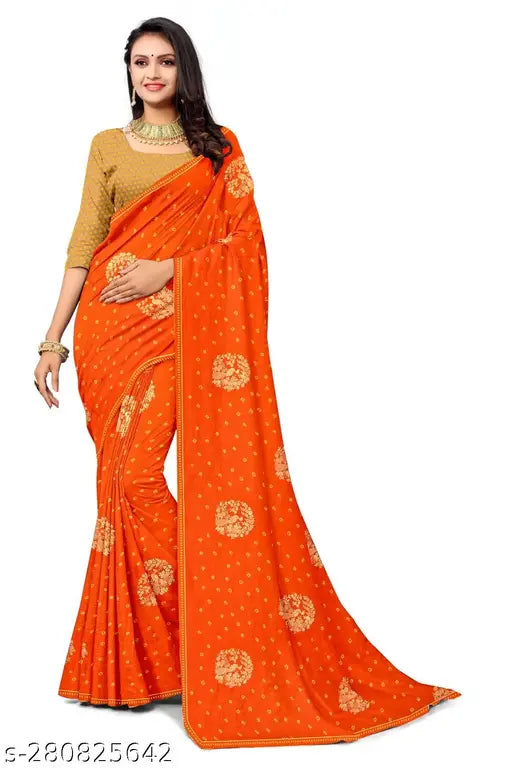 Ivory printed chiffon saree, bandhani design, premium quality for bridal wear
