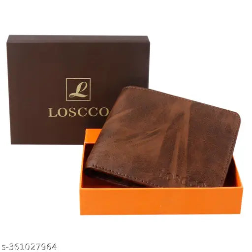 Trendy faux leather wallet, solid black design, free size, Made in India