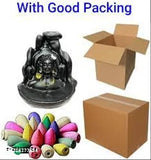Resin Shiv smoke 10 idol, intricate Indian Shiva statue with backflow cone for pooja or home decor