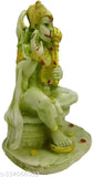 Multicolor Polyresin Hanuman Idol/Bajrangbali Sculpture, 20 cm high, Vastu decor showpiece for spiritual home decoration