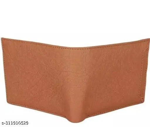 Faux leather wallet for men, textured net design with 2 compartments