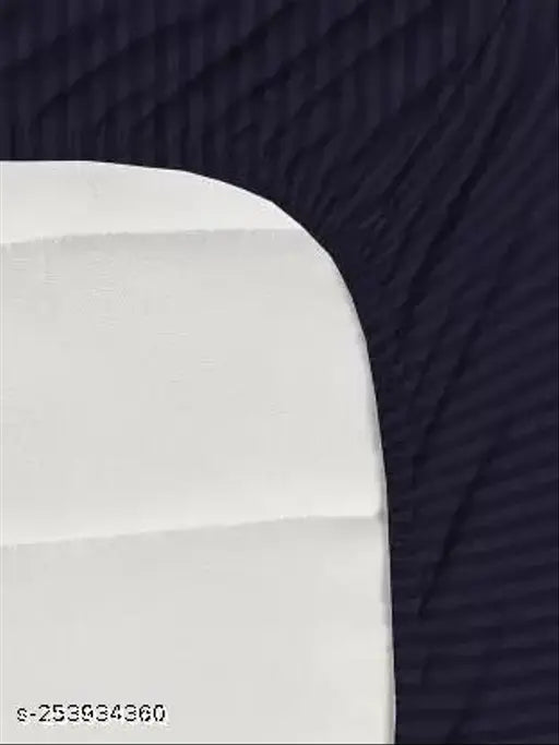 Cotton elastic striped bedsheets with 2 pillow covers, double size for 78x72+10 mattress, supersoft 180 TC