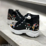 Canvas and PVC printed net casual shoes, Mukanda Kids size N for girls