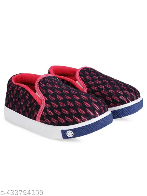 Neobaby pink and blue kids casual shoes with velcro straps, suitable for boys and girls aged between 12 months and 35 years