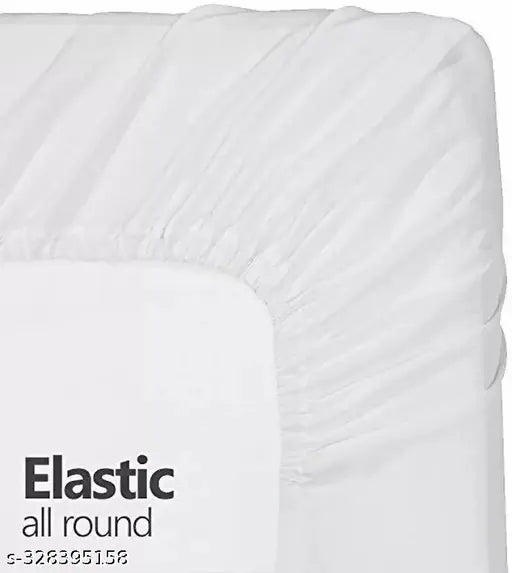 Soft cotton, elastic-fitted single bedsheet set, 3 feet x 6 feet (36" x 72" x 8"), romantic design, ideal for adult summer use, from Shyam Furnishing India