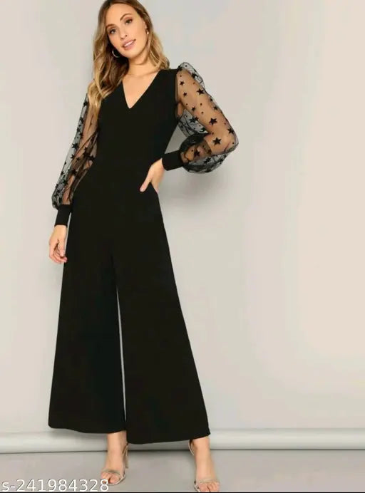Lycra solid-color women's jumpsuit, perfect for fashionable athletic wear. Made in India
