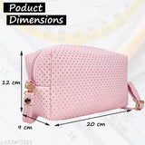 Pink Orviz cosmetic sling bag, adjustable strap for shoulder or crossbody wear