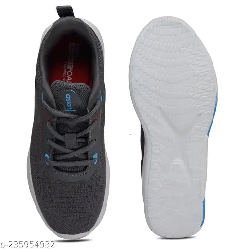 Lightweight athletic sneakers, blue and white laces, for boys