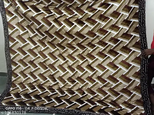 Black and white patterned quilt, large square size