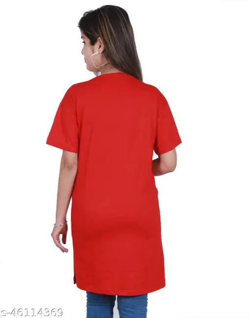 Trendy Custom printed oversize women's t-shirts (COMBO PACK OF 2)