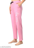 Pink women's fleece sweatpants