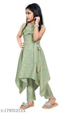 Pink cotton sleeveless dress set for girls, trendy summer print, 4-5 years, Indian origin