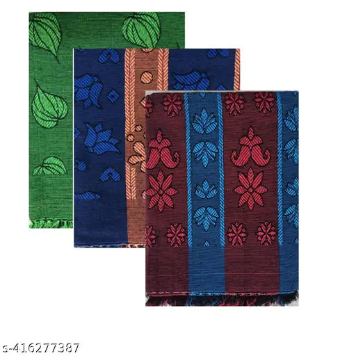 Maroon flower botanical print, pure cotton single size reversible blanket set for daily use (60x90 inches), suitable for AC rooms and mild winter