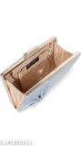 New fancy clutch purse with multiple compartments and a gold chain handle, for women and girls