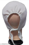 White muslin hijab cap pack of 2