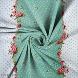 Glace cotton floral printed fitted bedsheets set with pillow covers - superfine quality for summer, double queen size