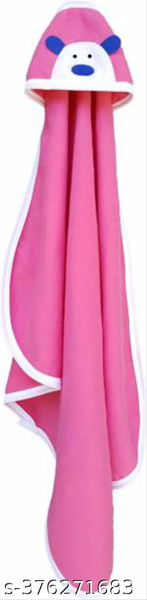 Multicolor Aakriti embroidered hooded baby blankets (3pc), soft polyester for baby boys and girls, ideal for heavy winter use