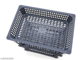 Plastic and stainless steel fruit and vegetable rack, 3-layer organizer, for kitchen storage