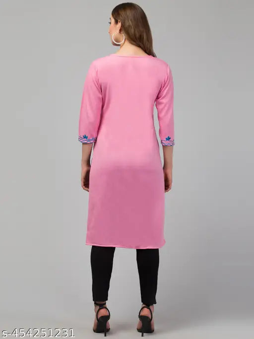 Pink kameez with long sleeves