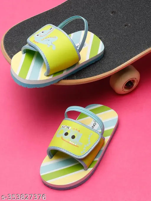 Crocodile EVA sliders with back support and adjustable strap (Unisex), featuring cartoon characters