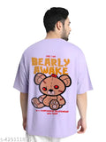Oversize printed cotton t-shirts for men and boys, cool graphics, loose fit, India origin